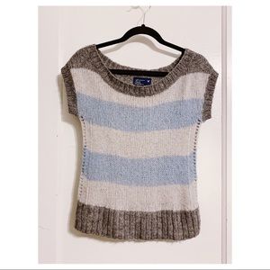 American Eagle - Short Sleeve Striped Sweater